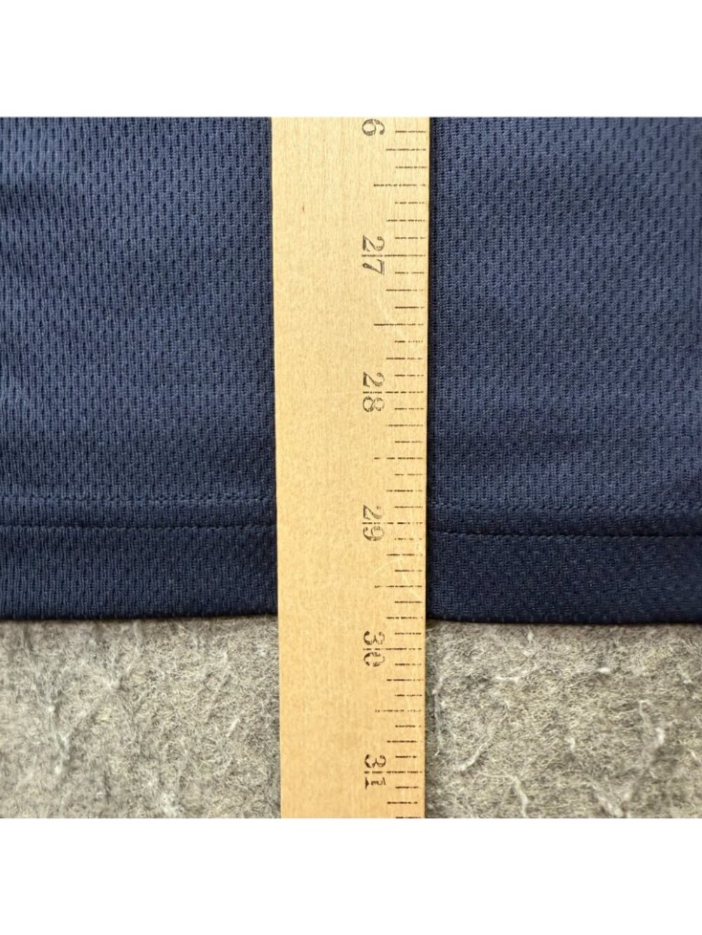 Notre Dame Fighting Under Armour Polo Shirt Men XL Blue Striped Performance - Picture 12 of 14